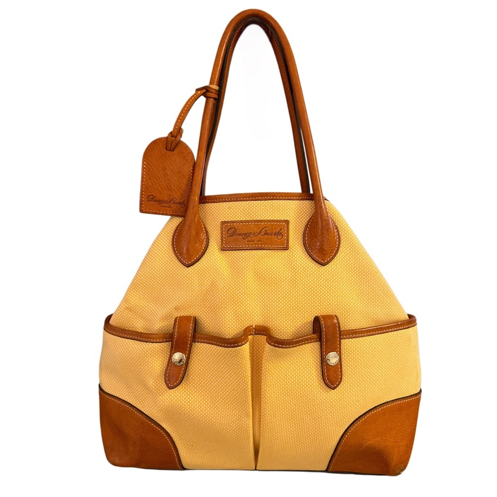 Dooney & Bourke Tan and Brown Leather Tote